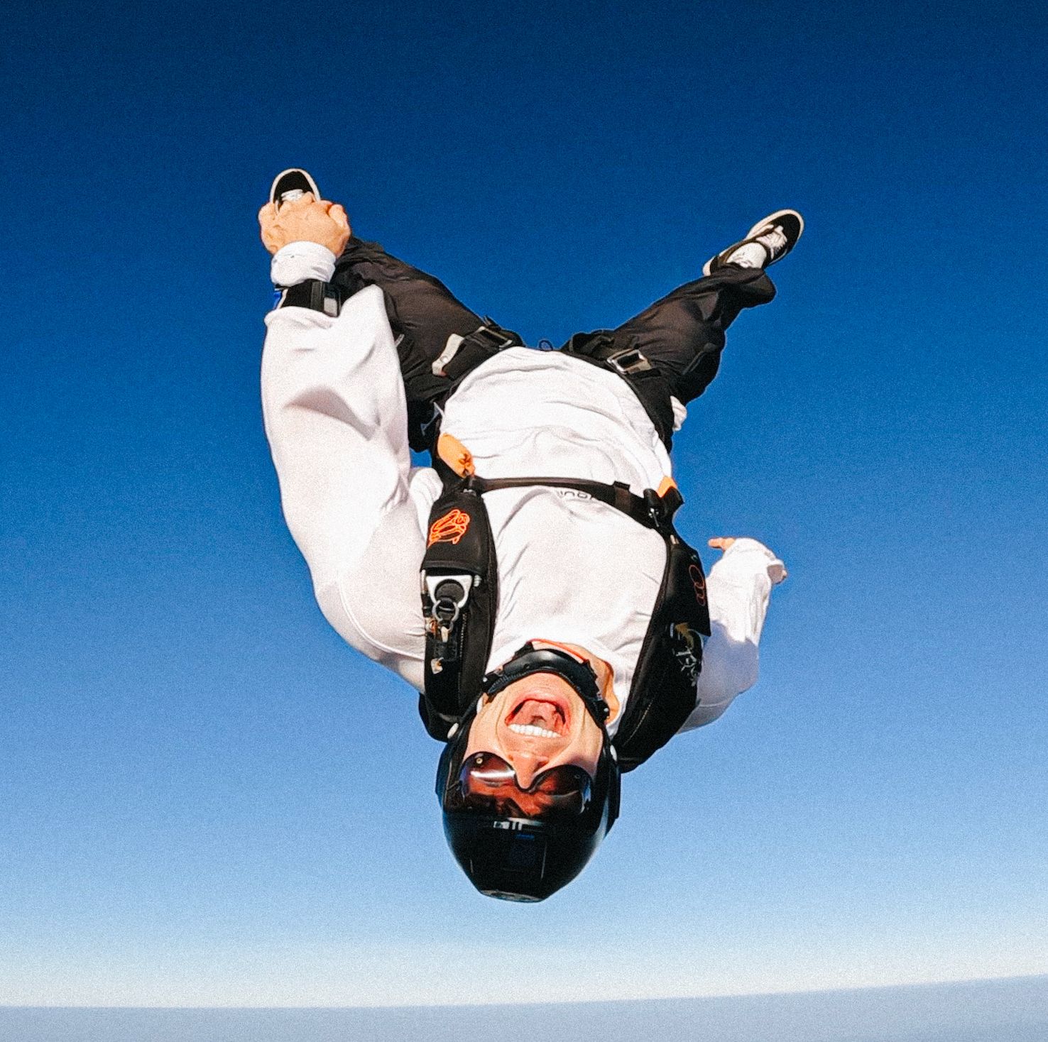 Jumping from plane